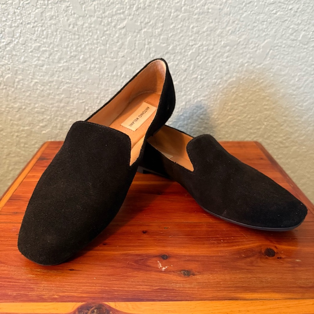 Antonio Melani Bayline Black Suede Loafers women’s 8